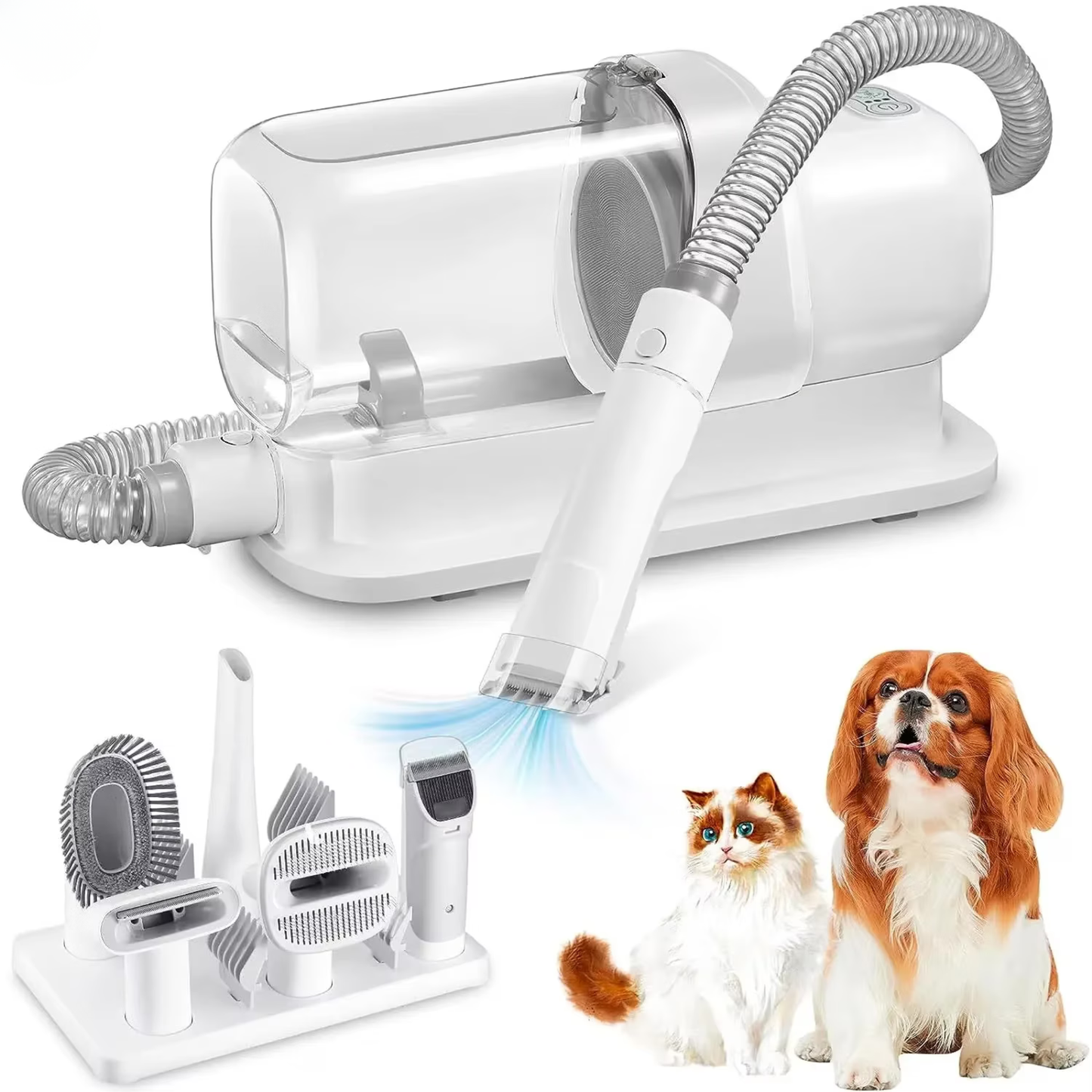 FellClean Pro - Staubsauger & Tierpflegeset für Hunde und Katzen
