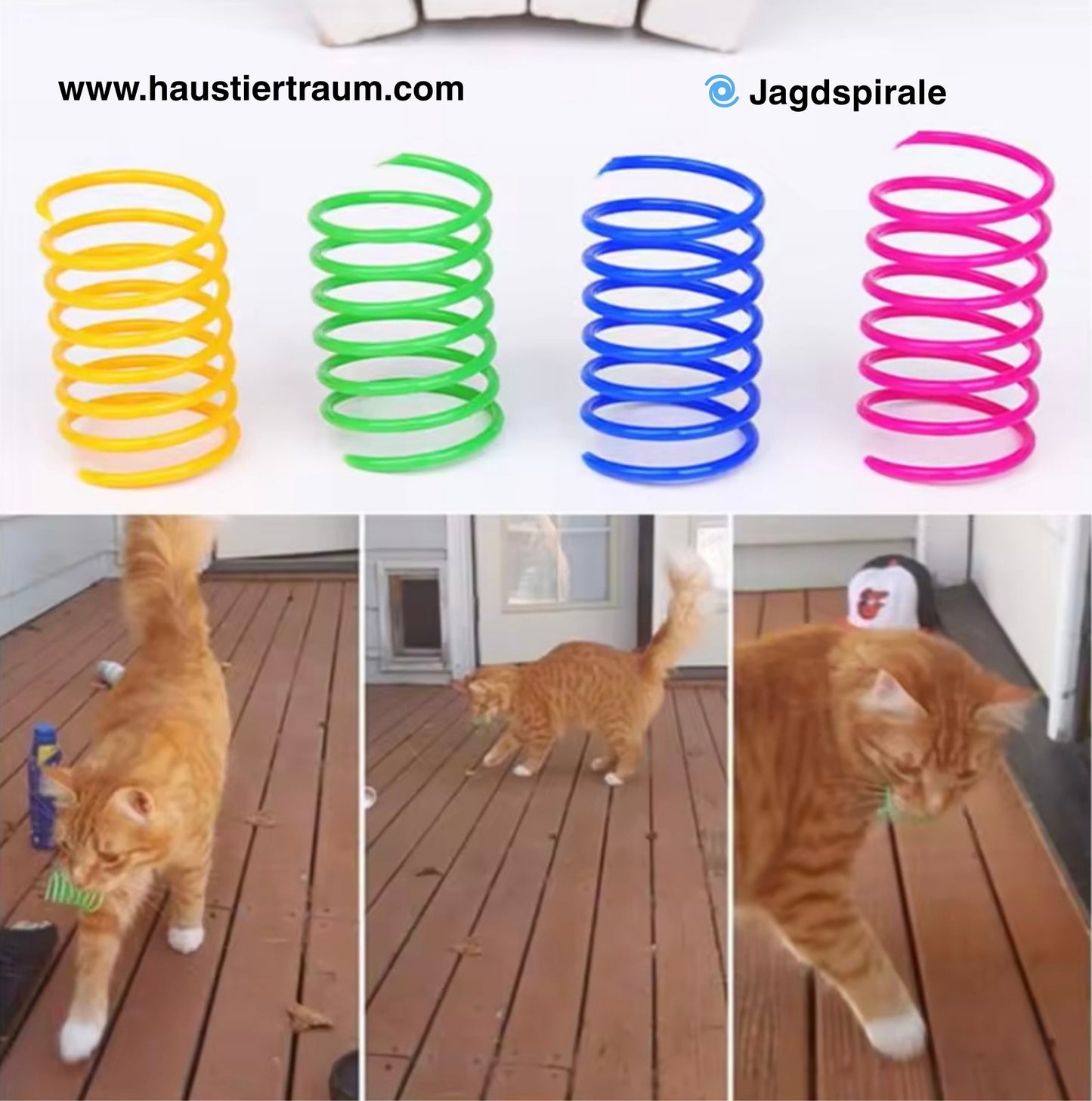 Jagdspirale 🌀 - Das interaktive Katzenspielzeug für stundenlangen Spielspaß