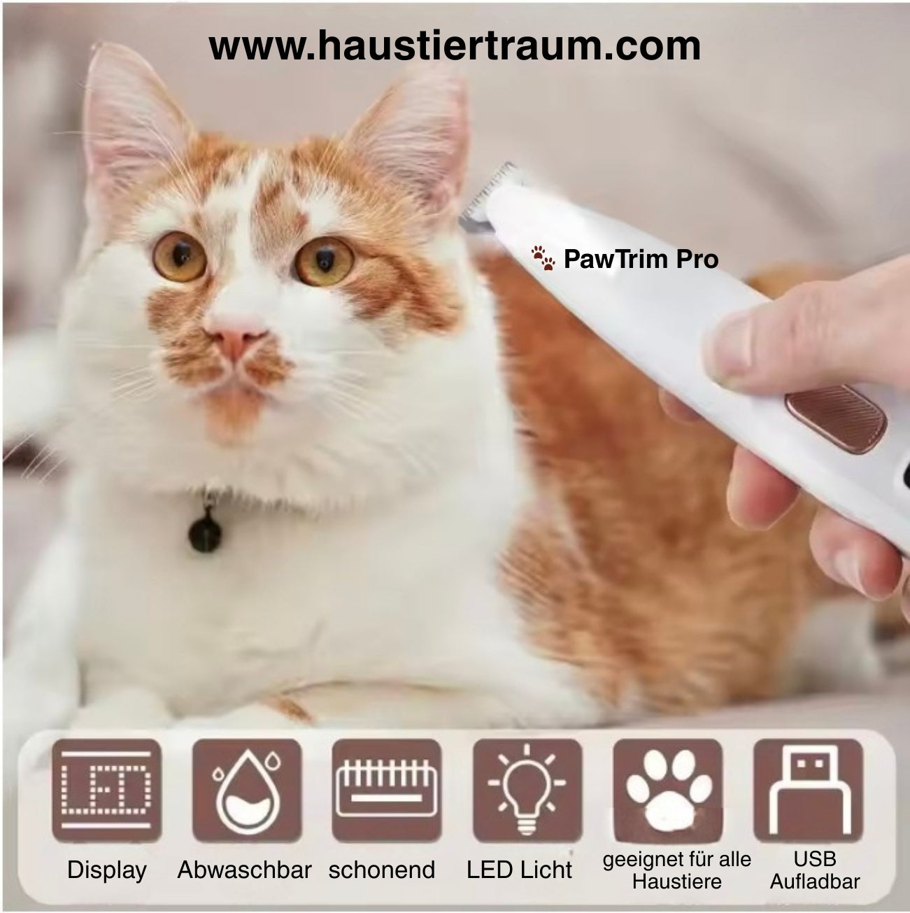PawTrim Pro 🐾 - Präziser Pfotentrimmer für Hunde & Katzen