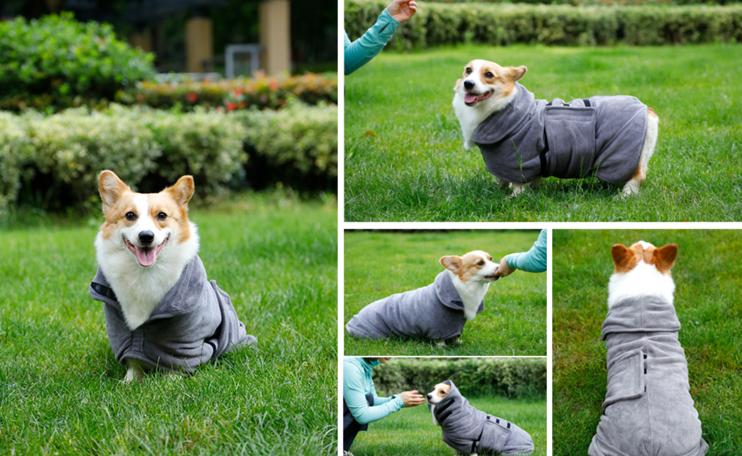 Premium Hundebademantel
