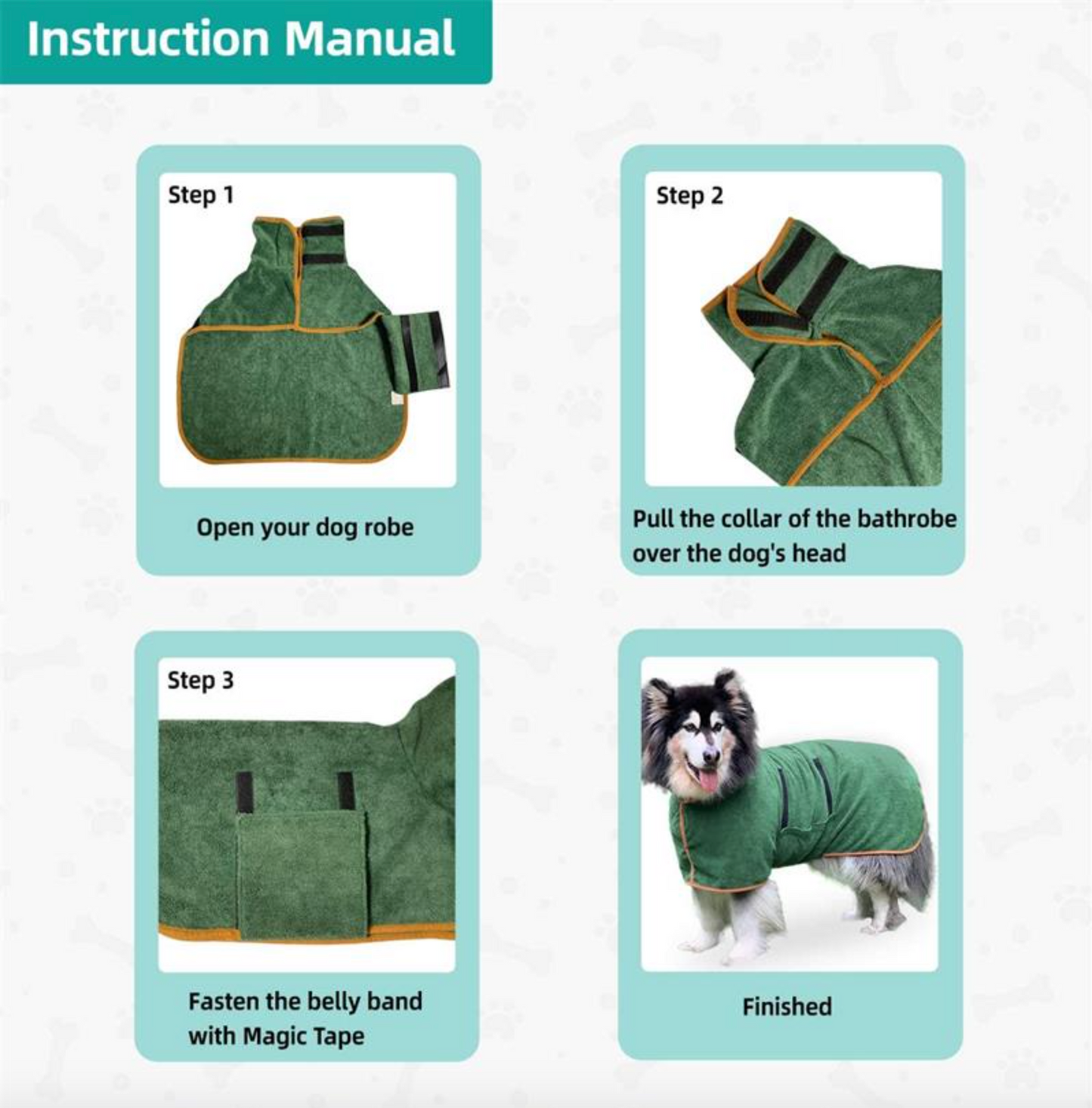 Premium Hundebademantel