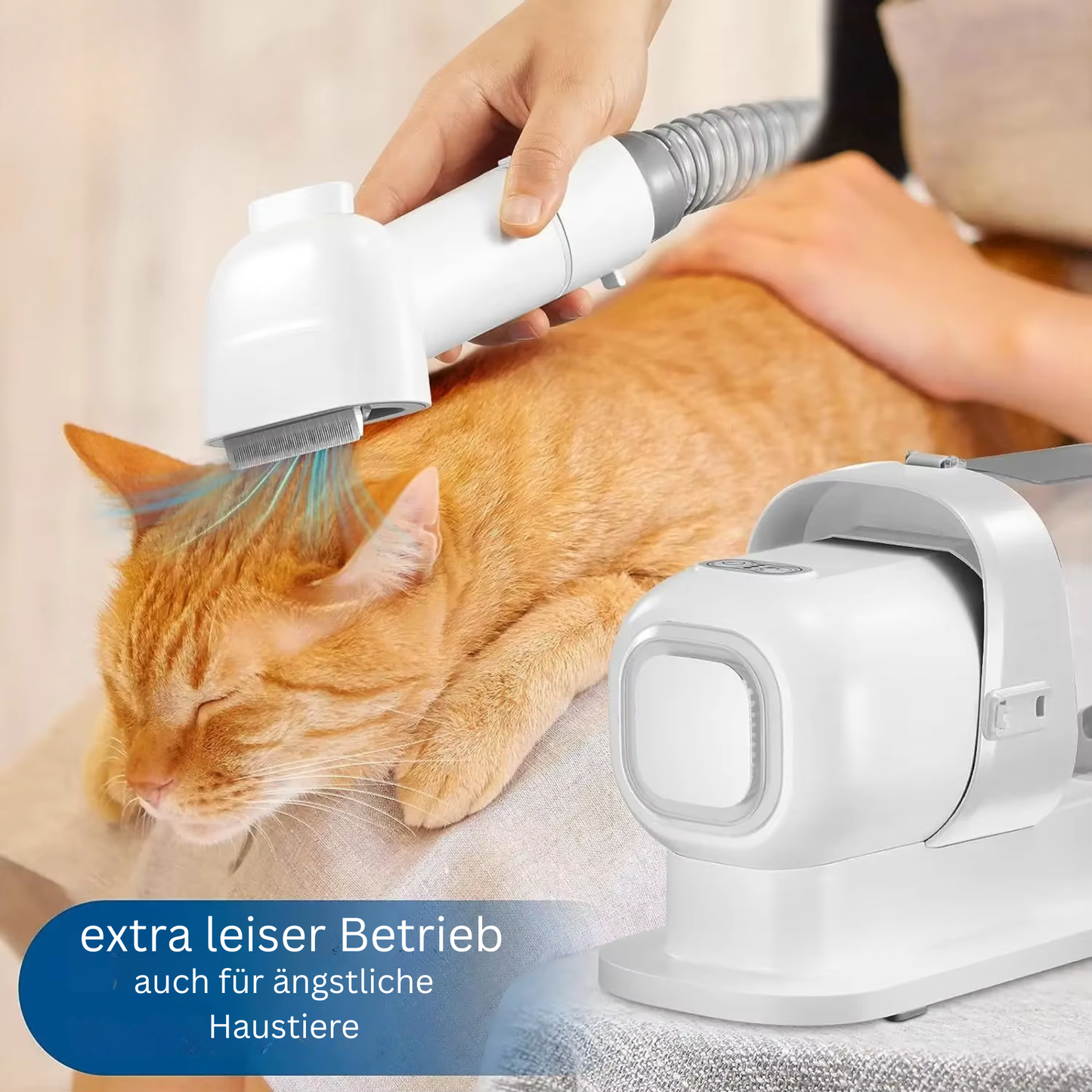 FellClean Pro - Staubsauger & Tierpflegeset für Hunde und Katzen
